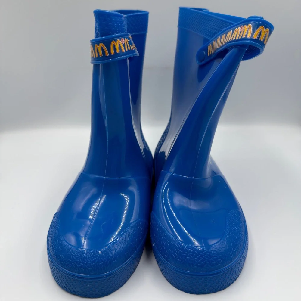 Vintage 1987 McKids McDonalds Grimace Rain Boots Blue Sears Box Size 13-1 58911